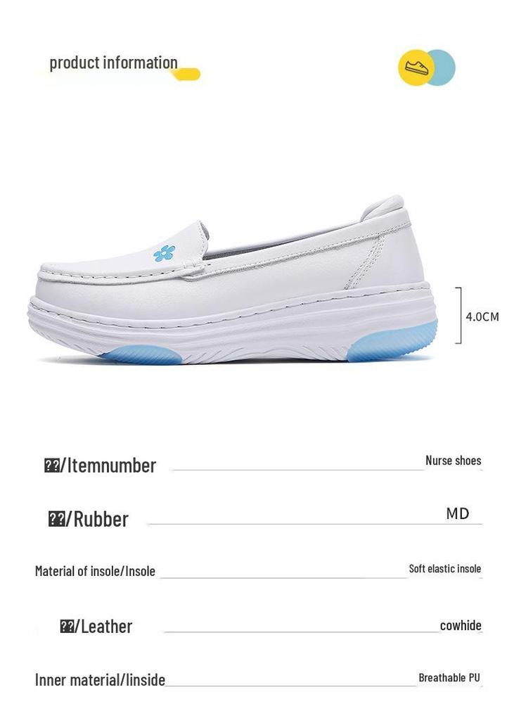 Women's Summer Breathable Non-Slip Soft Sole Nurse Shoes, Comfortable for Medical Staff & Beauty Therapists