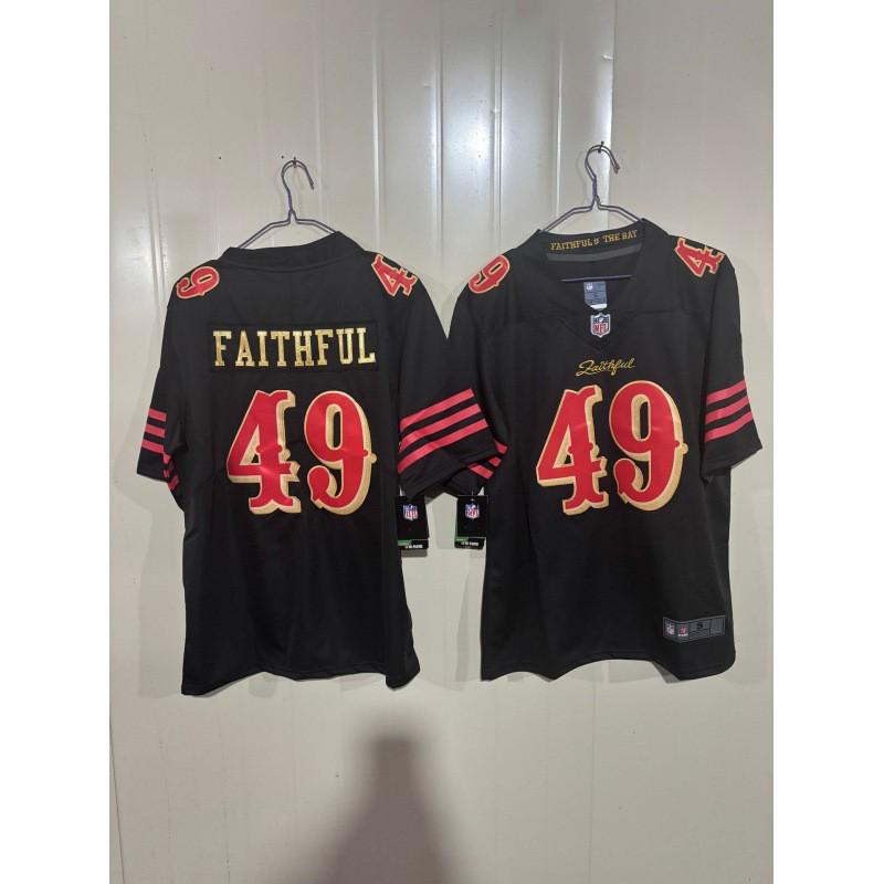 2026 NFL Short Sleeve Jersey San Francisco 49ers Embroidered Football