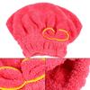Quick Dry Cute Women Microfiber Hair Drying   Wrap Tower Hat Accessory For Bath(yellow)