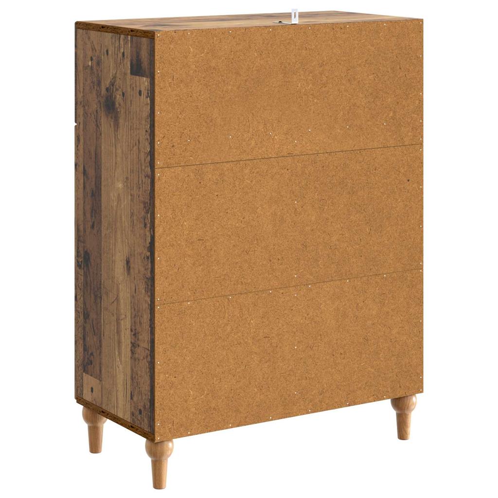Reclaimed Wood Sideboard 66 x 34.5 x 90 cm Engineered Wood