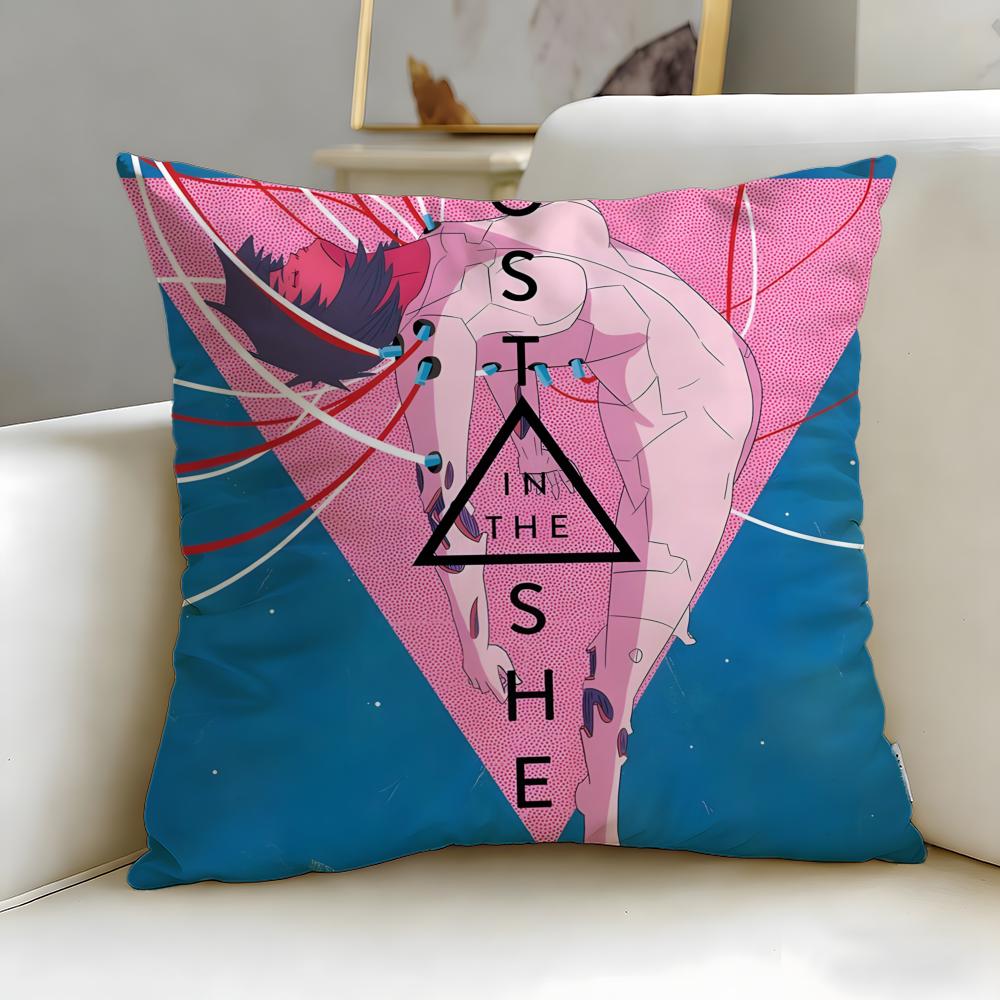 classic anime Ghost in the Shell Cushion Cover Soft & Easy-Wash Pillow Case – Versatile for Couch, Bed, Travel and Office