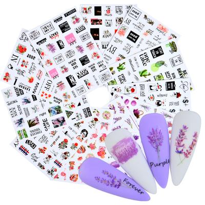 1 ark självhäftande nagelklistermärke Nageldesign Nagelkonstdekoration Nageltillbehör