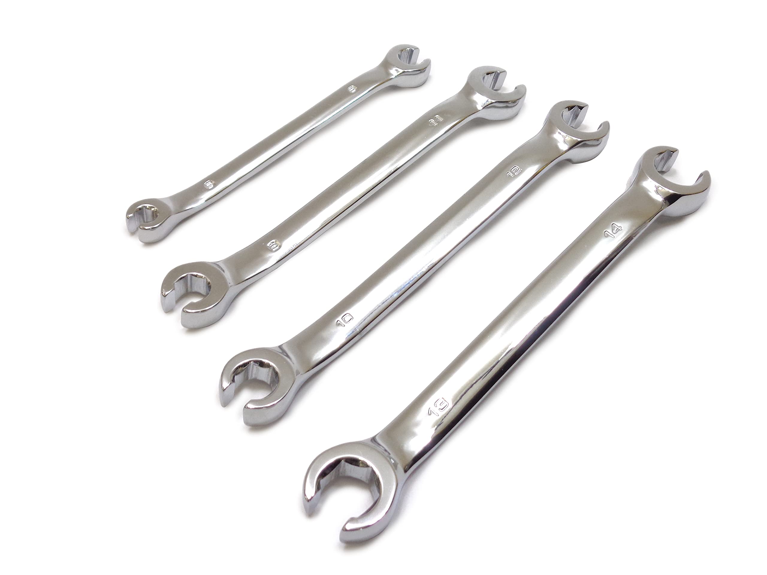 

Flare nut wrench set, brake pipe open-end wrench, open-end wrench, flare wrench, 6mm x 8mm, 9mm x 11mm, 10mm x 12mm, 13mm x 14mm