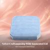 Luxurious Velvet Jewelry Box | Stitched Horizontal Channels, Packaging Box, for Vanity G118