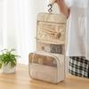 Portable Hanging Toiletry and Makeup Bag with Large Capacity and Wet-Dry Separation