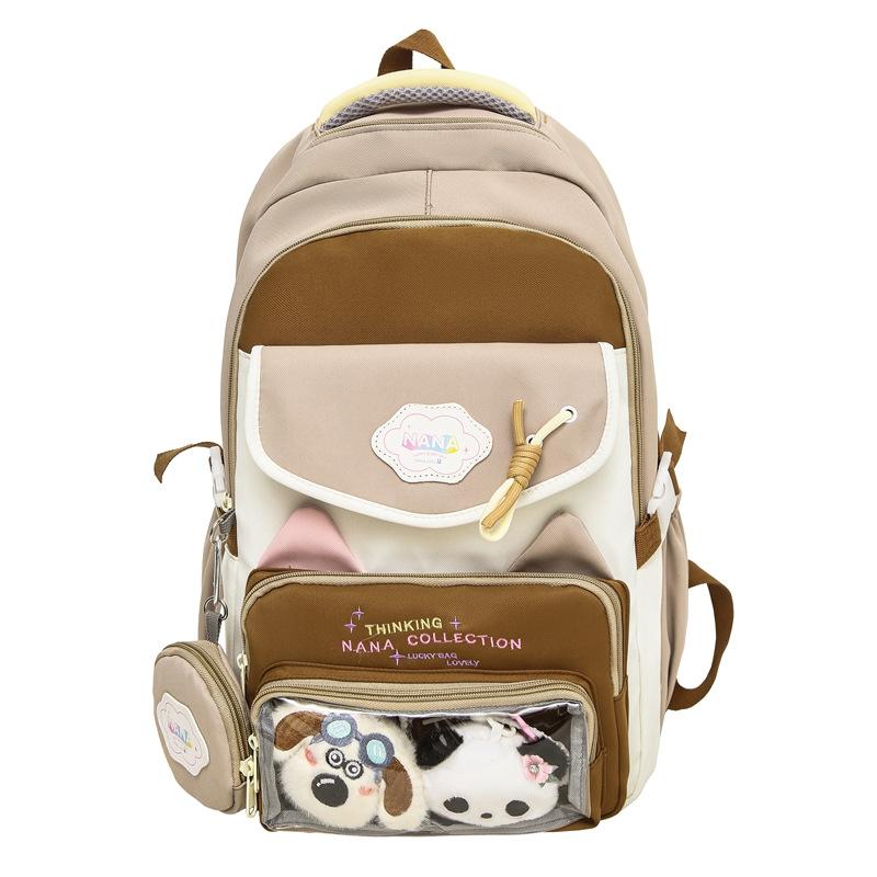 Large Capacity Backpack, Sweet and Cute Fashion Backpack, Macaron Color, Small Fresh Backpack.