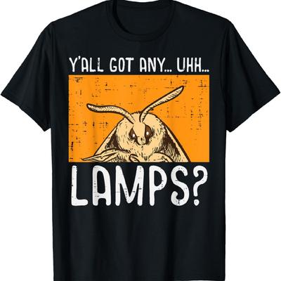 Moth Yall Got Lamps Funny Insect Meme Women Girls Kids Men T-Shirt