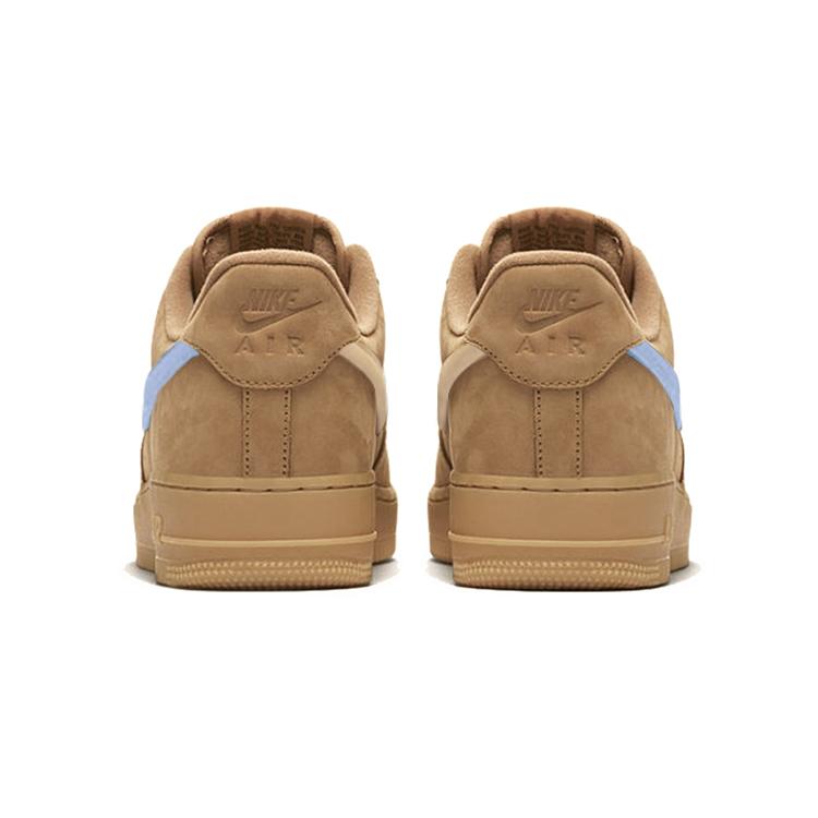 Nike Air Force 1 Abrasion Resistant Abrasion Resistant Low top Skateboard Shoes Unisex Wheat CJ9179-200(Team562-)