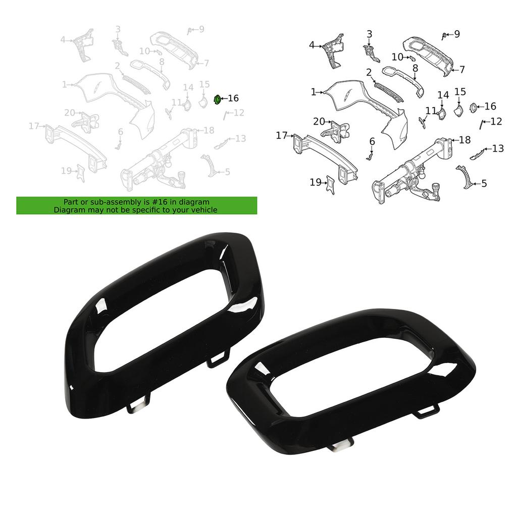 Car Exhaust Tip Cover Trims Bezel Fit For Benz GLC GLE GLS‑Class X253 C253 W167 V167 C167 X167 AMG Line 2020‑2025 For Car