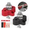 12V 150A Battery Junction Post Single Stud Terminal M6 M8 M10 Red Black Screws X2 Bus Bar For Auto Boat Marine Solar System DC