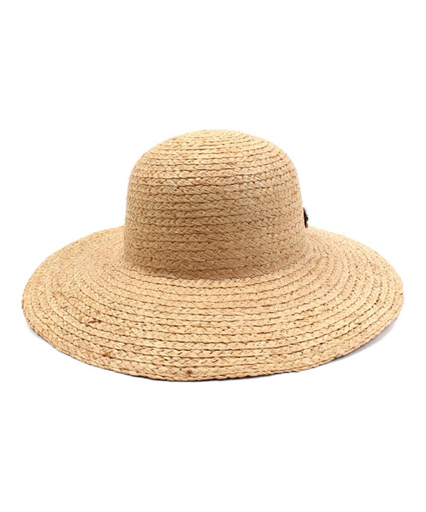 Yunibeosyeolkemiseuteuli Sv Metal Round Wire Raffia Hat