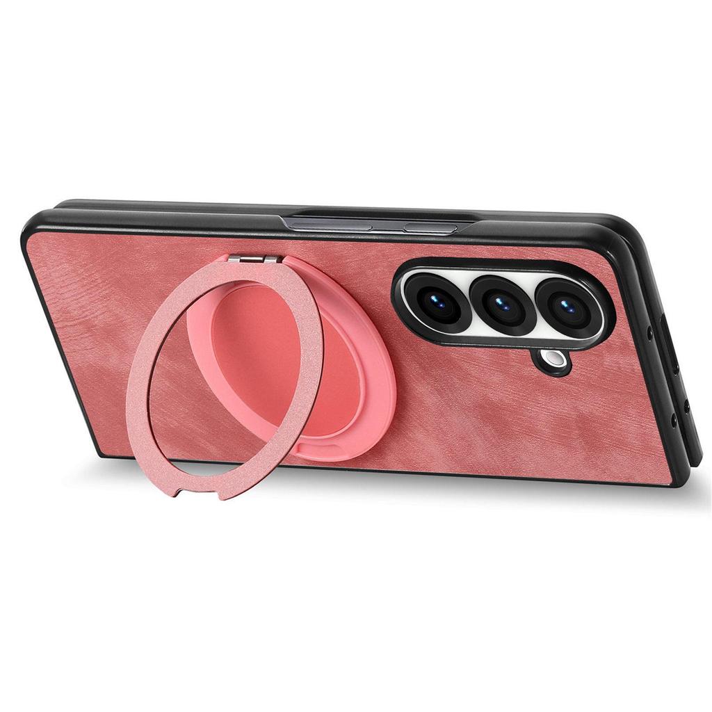 Skórzany portfel etui Galaxy Z Fold6 z miejscem na karty dla Samsung Z Fold7 - Wielofunkcyjne składane etui ochronne
