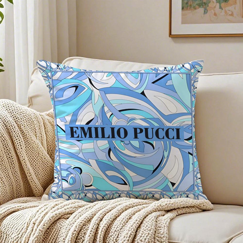 Vibrant Fashion Brand EEmilio PPucci Cushion Cover Pillowcase Antidustmite living Room Sofa Decor Cushion Room