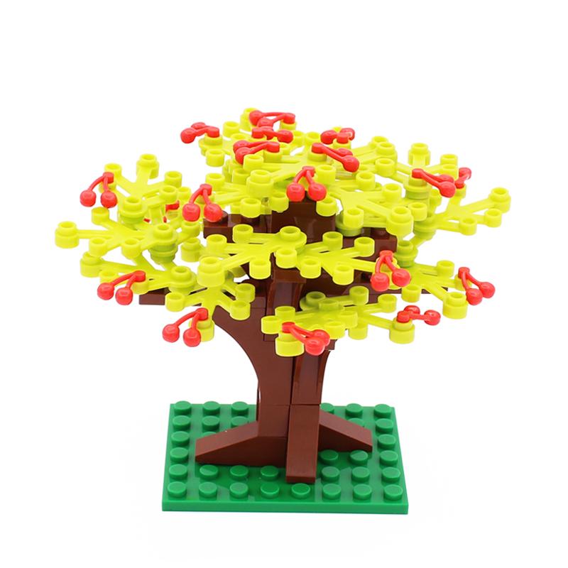 MOC City Crop Pineapple Carrots Mushrooms Pumpkin Corn With Base Vegetable Garden Toys For Kids Knits DIY Cities Compatible Gift