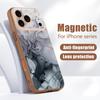 Case For iPhone 17 Pro Max Pink Marble Pattern Magnetic For Magsafe Hybrid Slim Matte Cover For iPhone 16 15 14 13 Pro Max