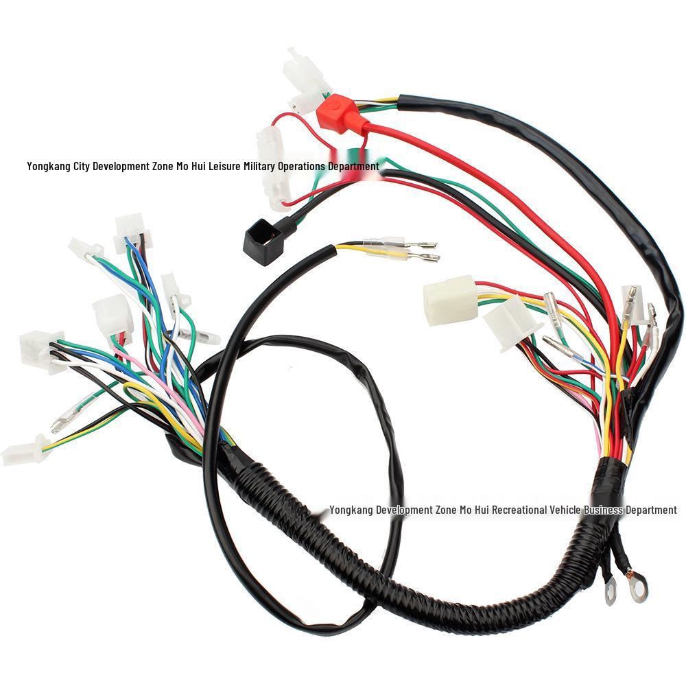 ATV/Quad 50-110CC Main Wiring Harness with Anti-Theft Function and Accessories