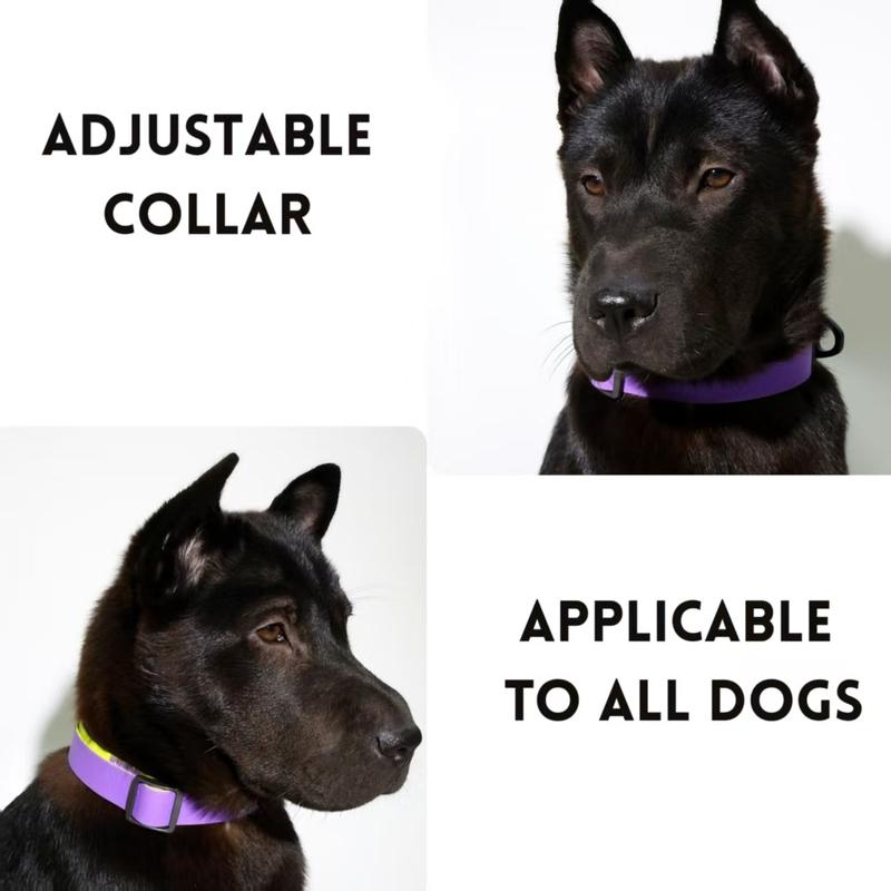 This Waterproof Dog Collar and Leash Set Is Made of High-Quality PVC Material, Which Is Durable and Wear-Resistant