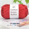 Handmade Cotton and Raffia DIY Yarn Pack for Weaving Bags & Hats