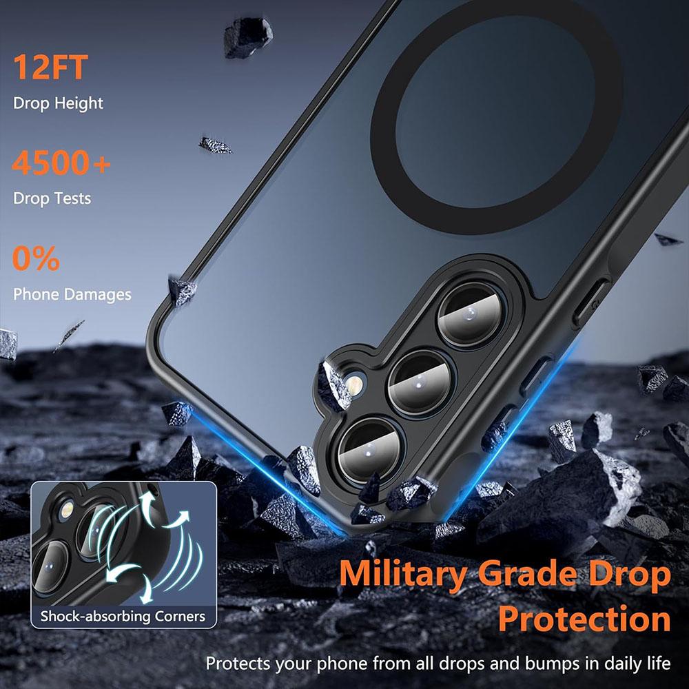 Hülle für Magsafe Magnetisches Kabelloses Laden Matte Harte Abdeckung für Samsung Galaxy A35 A55 5G A56 A36 A54 A34 A26 A16 A17 A07 A14