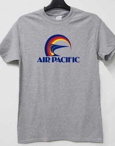 Air Pacific T Shirt Retro Airline Logo Fiji Airways Solomon Run Fatboy Run GT326