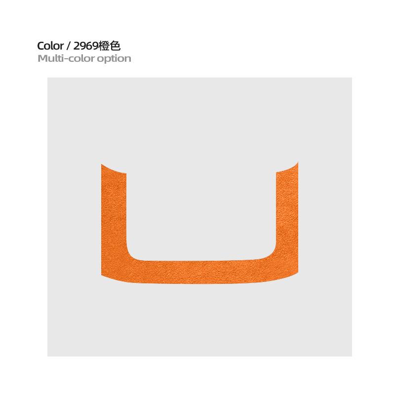 For ZEEKR 001 2024 2025 Car rear armrest decoration modification framework sticker Super Suede car interior accessories