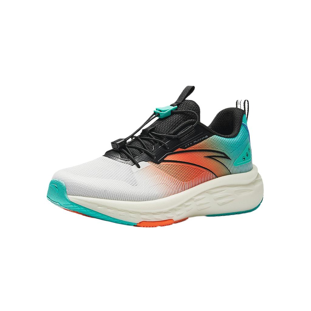 Anta Kids Running Series Synthetic Leather Fabric Comfortable Fashion Casual Versatile Low-Top Running Shoes Kids sneaker Anta-White 312535562-4