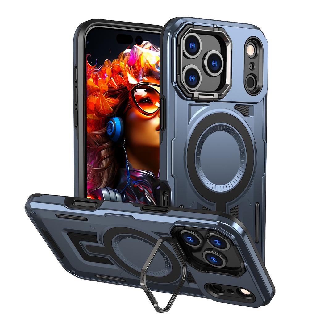 iPhone11Promax Mobile Phone Case Magnetic Charging Apple 11Pro Lens Holder Case