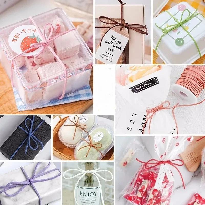 3mm 40m Leather Rope Floral Bouquet Wrap Ribbon for DIY Gift Packaging and Handmade Crafts Apparel Sewing Supplies