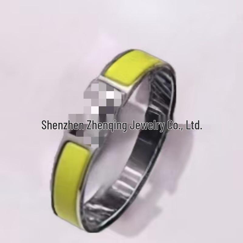 Náramek s písmenem H pozlacený 18k smaltovaný - Klasická móda, Více barev, Ideální pro páry