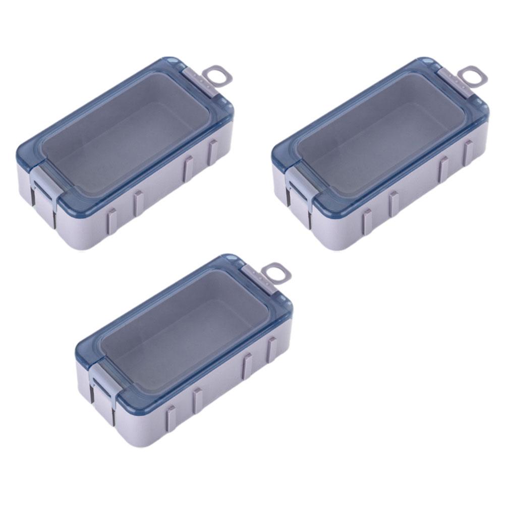 3PCS Small Fishing Tackle Box Organizer Glow-in-the-dark Fishing Tackle Box Tackle Tray With Magnet For Hard Bait Container Carp