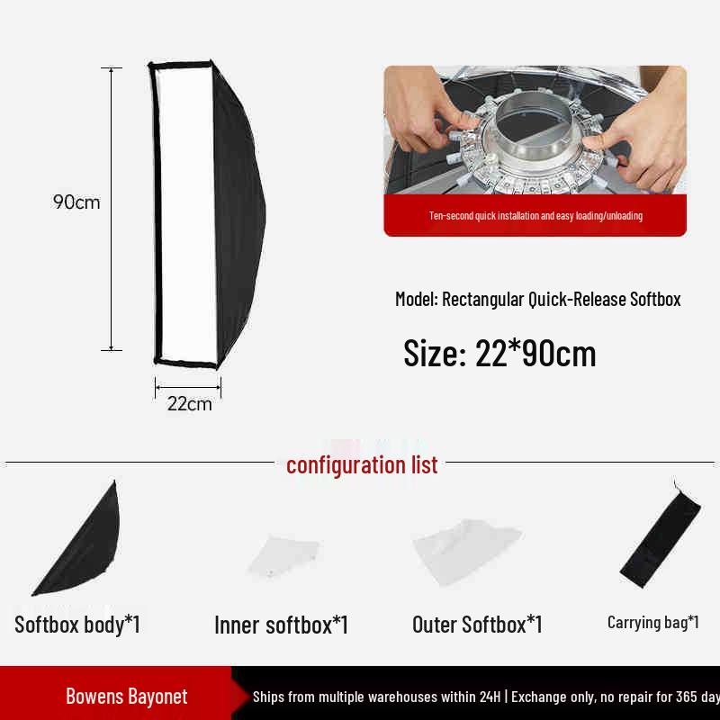 Bei Yang Quick Release 90 Deep Parabolic Softbox with Egg Crate