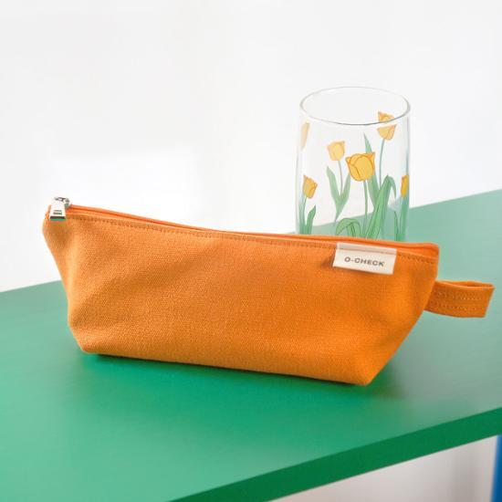 OCHEK Trousse à crayons triangulaire en toile, une expression populaire en Corée