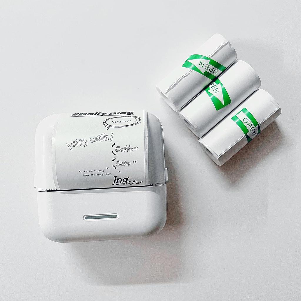 25PCS Mini Printer Paper, Mini Thermal Printer Paper, Thermal Sticker Paper, Mini Thermal Printer Sticker Paper, Ldeal for Photos, Journals, Notes,