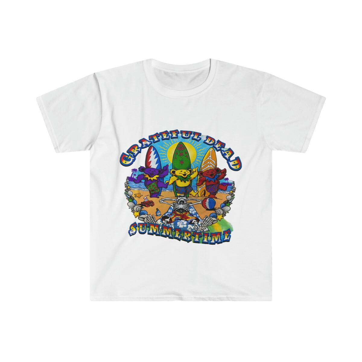 Мягкая хлопковая футболка, Grateful Dead Танцующие медведи Лето 3XL