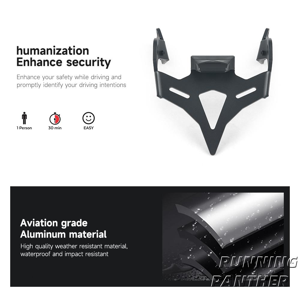 Pour Honda CB 650 R CB 650R CB650R 2024-UP Moto Arrière Court Support de Queue Nettoyeur Support de Plaque d'Immatriculation Support de Queue Lumière LED