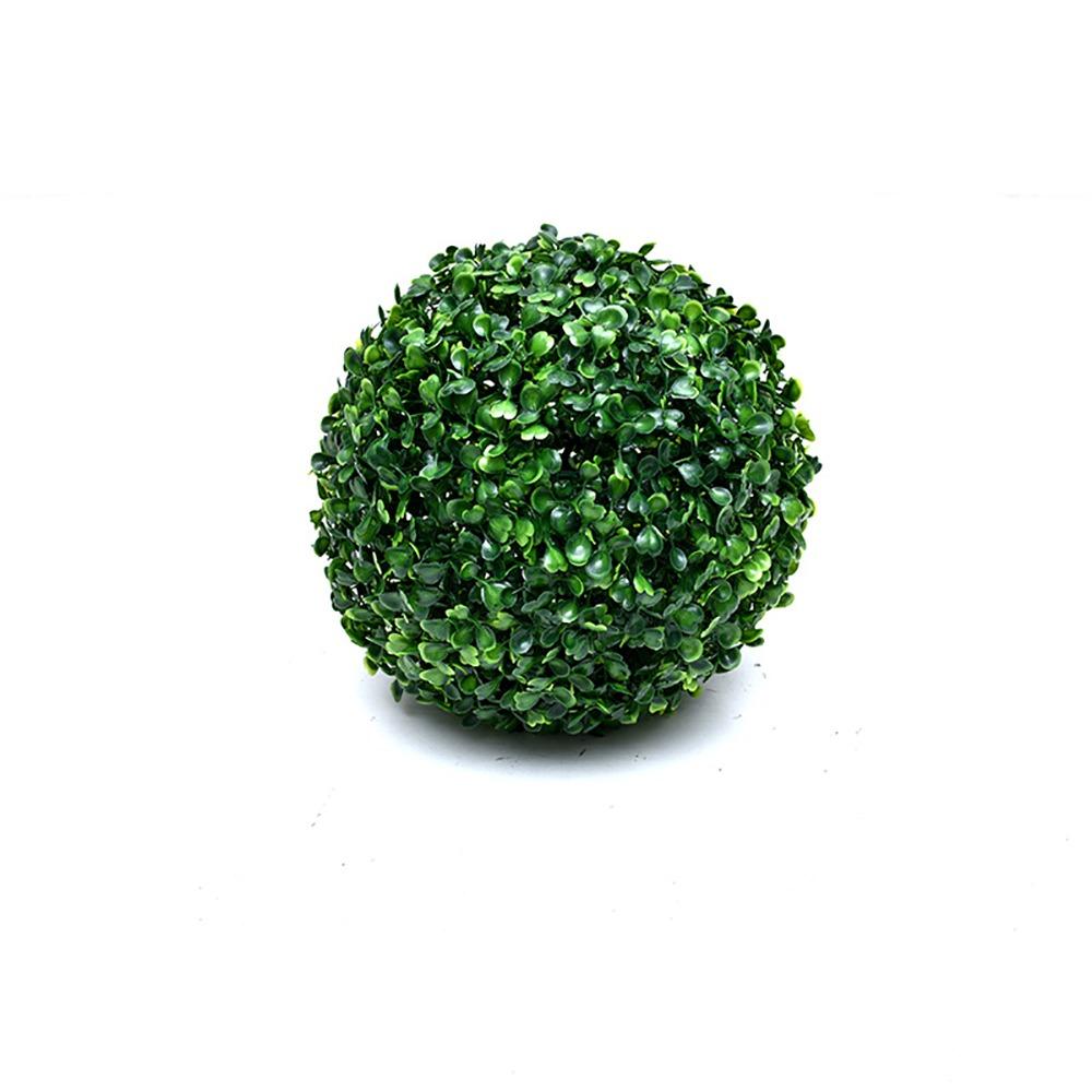 Multi-Size Artificial Green Grass Ball Green Purple Greenery Plants Ball  Indoor Outdoor