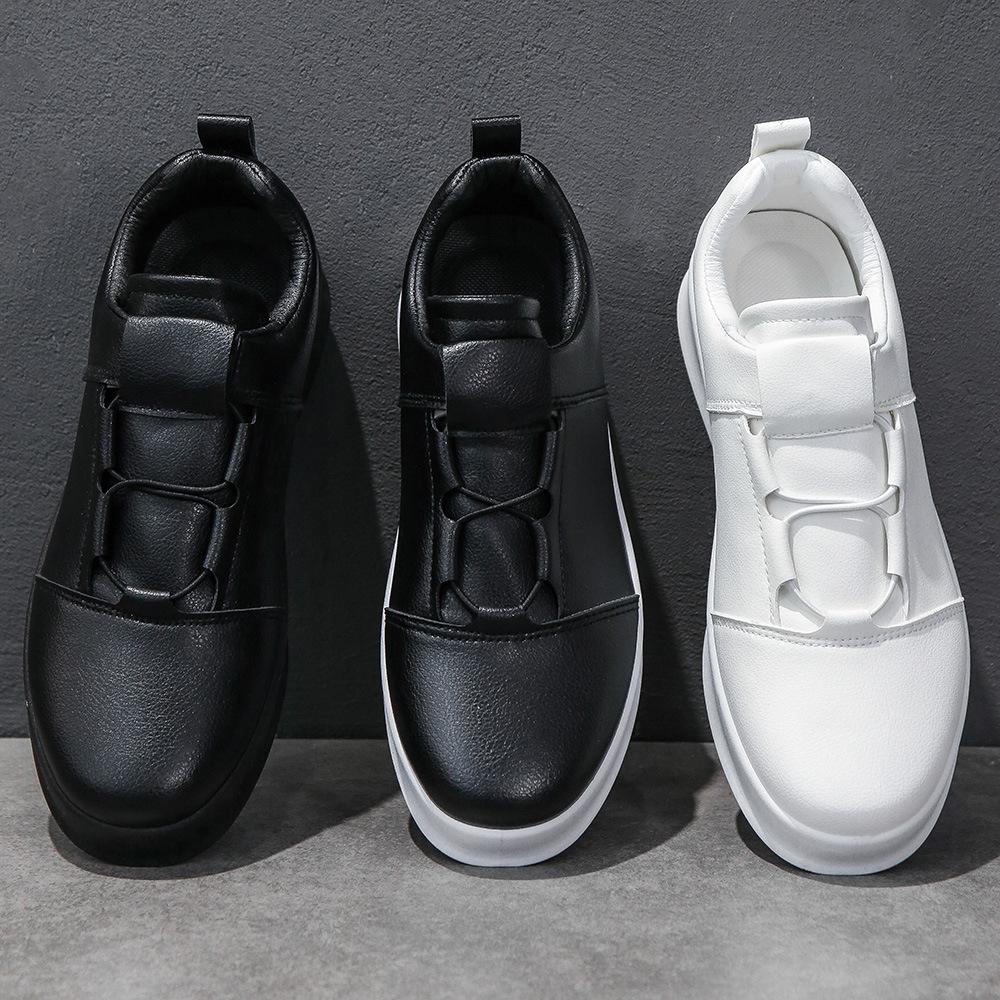 Fashion Skateboard Shoes for Men Comfort Leather Casual Sneakers Skateboarding Sports Shoes Slip on Loafers Men's Trainers Basket Homme