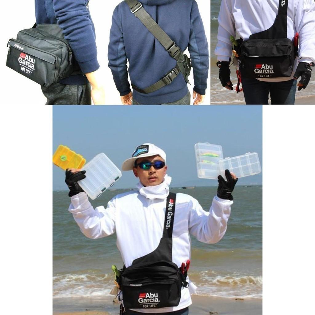 Garcia Fishing Tackle Bag Waterproof 600d Nylon Durable Outdoor Waist Bag**