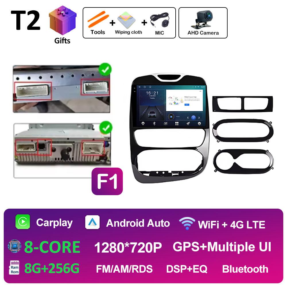 Dla Renault Clio 3 4 2012 2013 2014 2015 - 2018 Stereo DSP Samochodowe Radio Wideo Odtwarzacz Multimedialny Nawigacja GPS Ekran QLED IPS WIFI