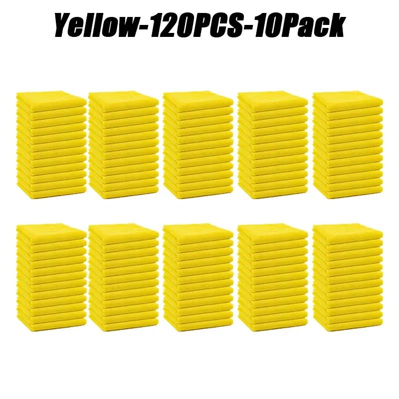 Lint Free Microfiber Cleaning Towels Reusable Cleaning Towels w/ Super Absorbent Stain-removing for Car Window Kitchen Towel