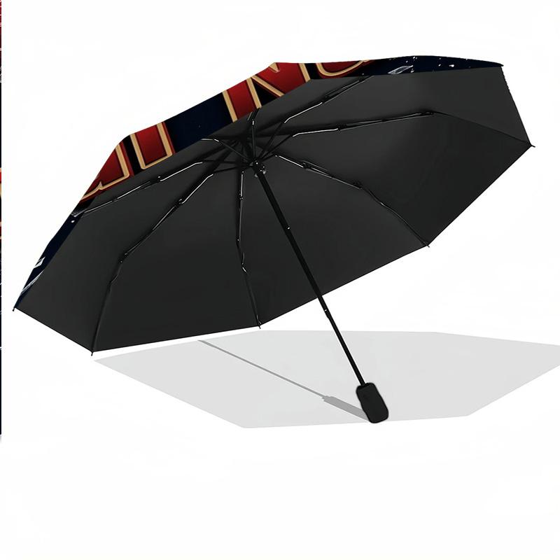 Sunderland FC Automatic 3‑Fold Umbrella 8‑Rib Windproof Folding Umbrella Sun Rain Protection For Outdoor Travel Daily Use