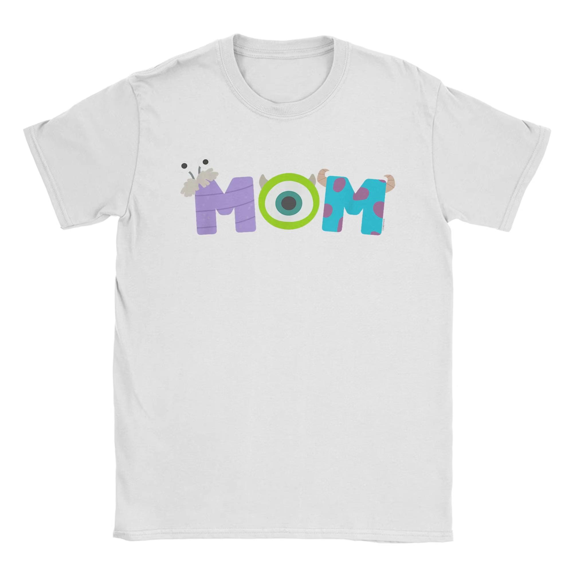 

Monsters Inc Mom Mothers Day Birthday T Shirt Unisex Cotton Cool TShirts Round Neck Cartoon Tees Short Sleeve Merchandise Summer 4XL