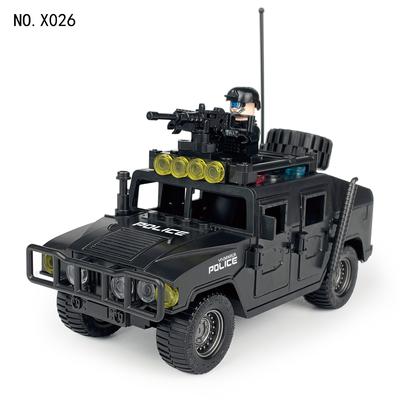 X026 Specjalna Policja Czarna Pantera Hummer Klocki Klocki dla dzieci