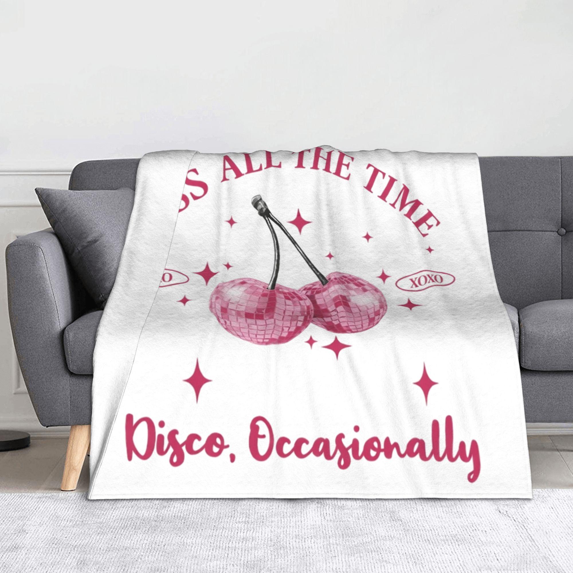 HARRYs STYLES Pink Blankets Flannel Decoration  Multi-function Super Soft Throw Blankets for Sofa Outdoor Bedspread 130x150cm