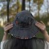 Personalized Ethnic Fisherman Hat: Retro-Style, Washed Large Brim for Spring/Summer
