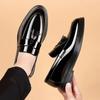 Bright Upper Social Shoe for Men Casual Business Office Patent Leather Dress Shoes Man Gentleman New Elegant and Classic Italian