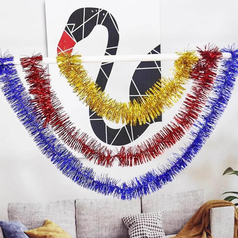 Children's Performance & Birthday Decoration Tinsel Strips for Christmas, Kindergarten, School, or Shopping Mall.