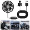 Universal Car Cooling Fan Single Head 360 Rotating 3-speed Adjustable Ventilation Fan Strong Wind Electric Mini Car Fan Cooler