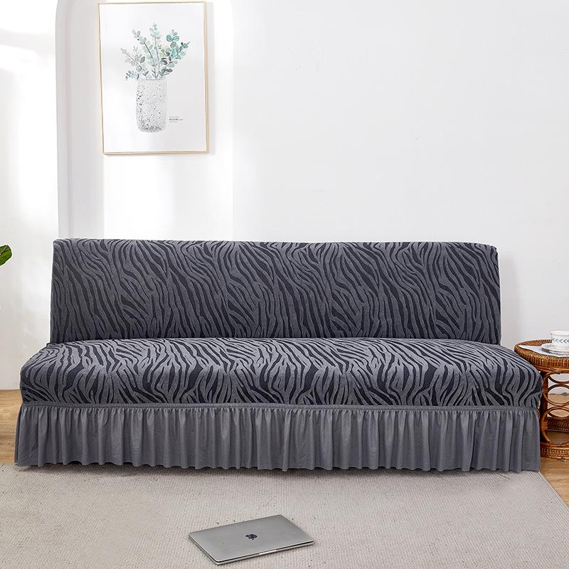 Amazon English Version Armless Sofa Bed Skirt Cationic Winter Thickened Sofa Cover