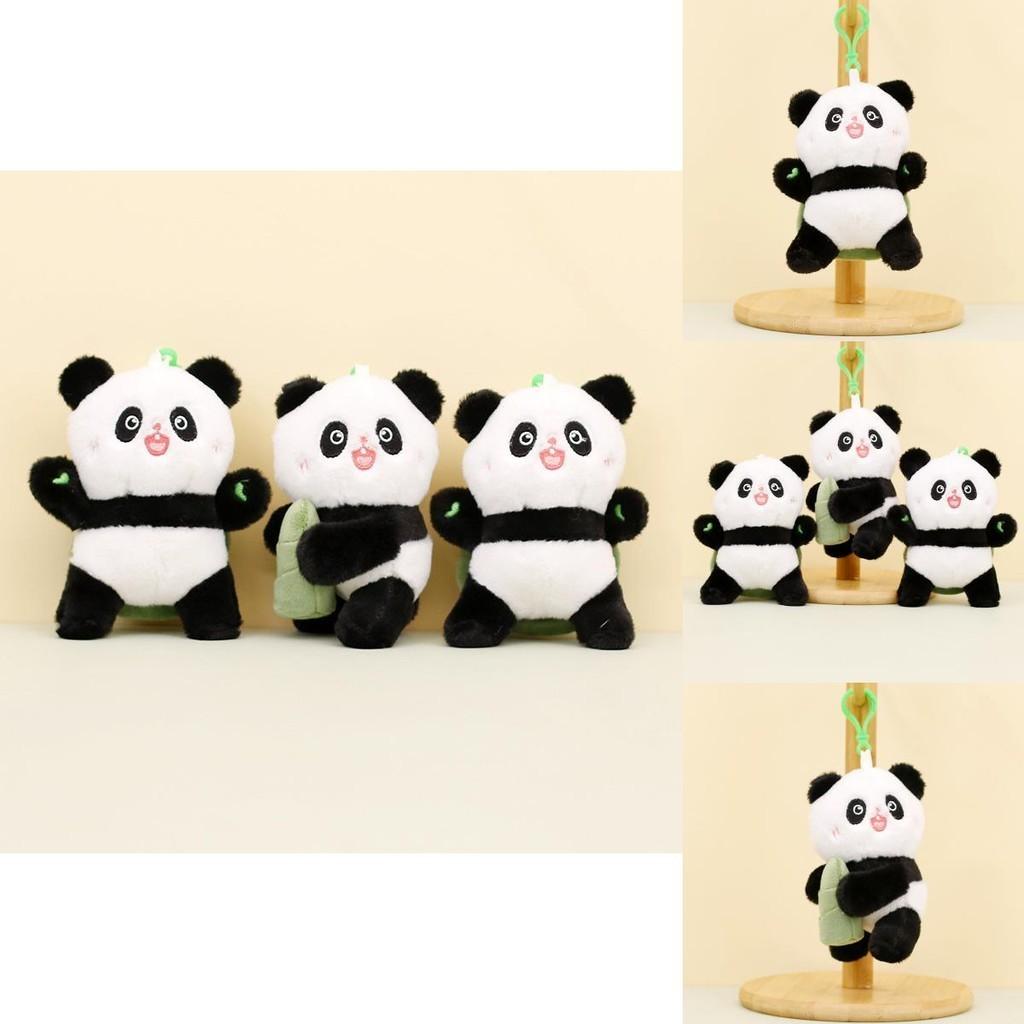 Adorable Chengdu Panda Plush Keychain Pp Cotton Filled Short Plush Collectible